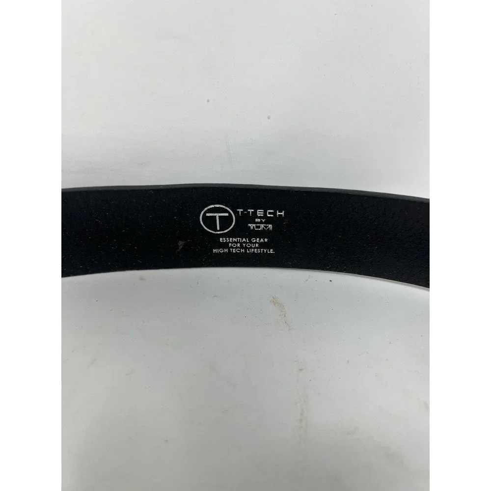 Tumi T-Tech SUPER Dark Chocolate Leather Belt Mens size‎ 36-40 Grunge Chunky